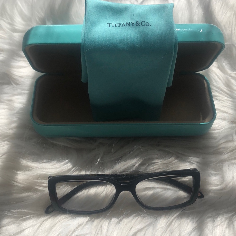 Tiffany & Co. Black Glasses with Case
